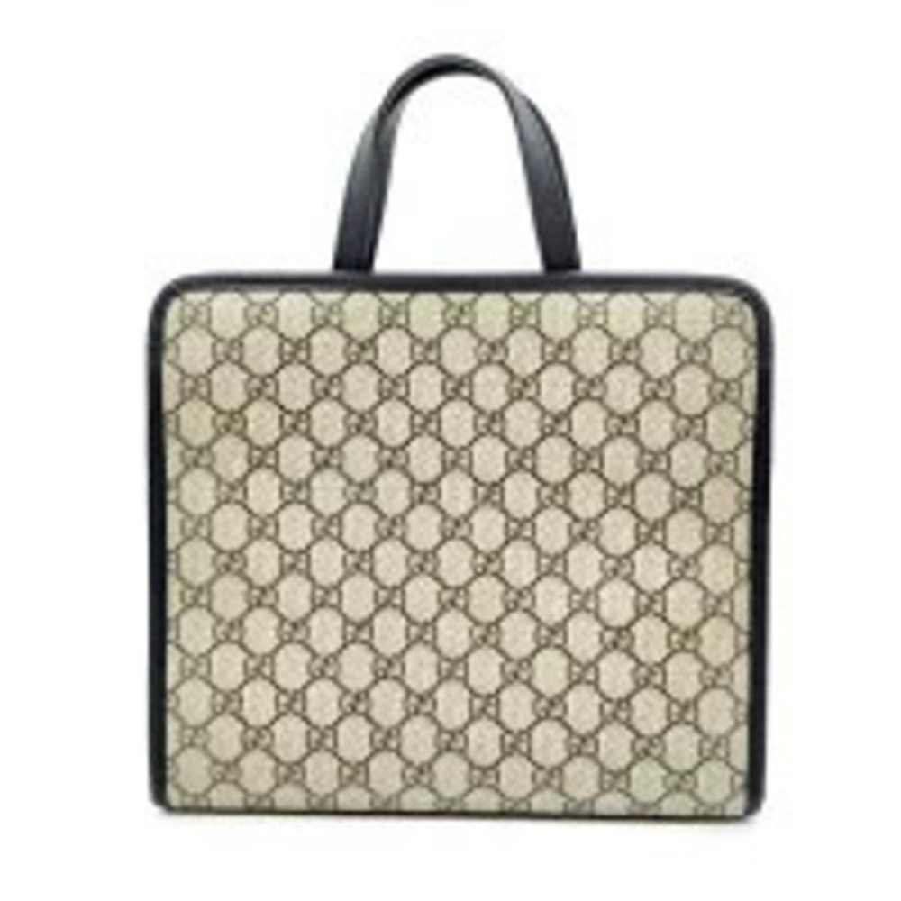 Gucci GG Tote Beige Cat Supreme Handbag Bag